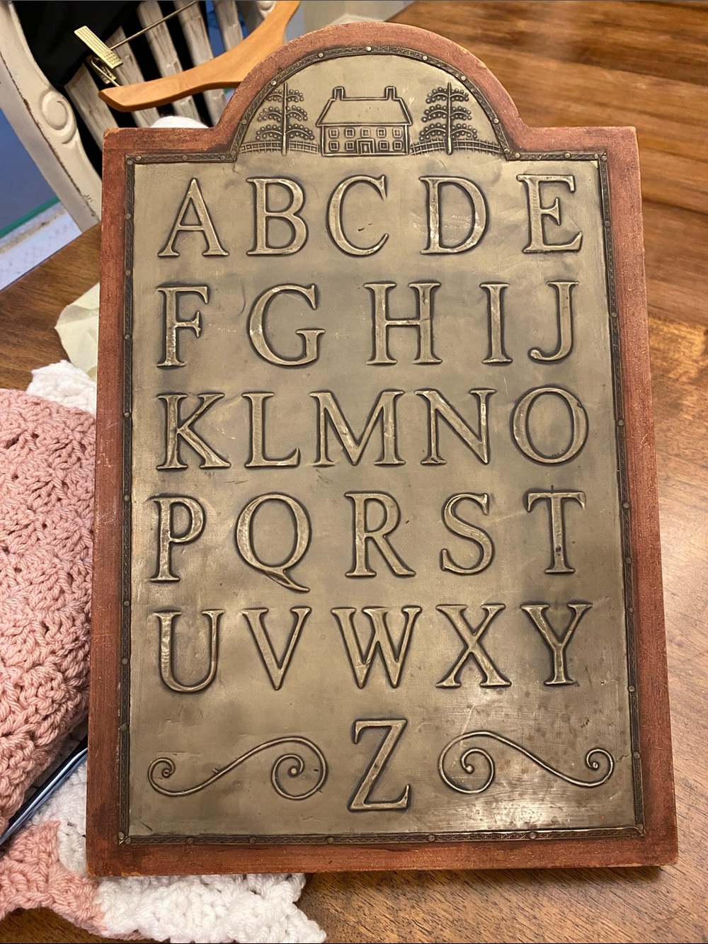 Vintage ABC School Plaque